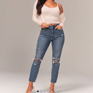 Abercrombie High rise mom jeans